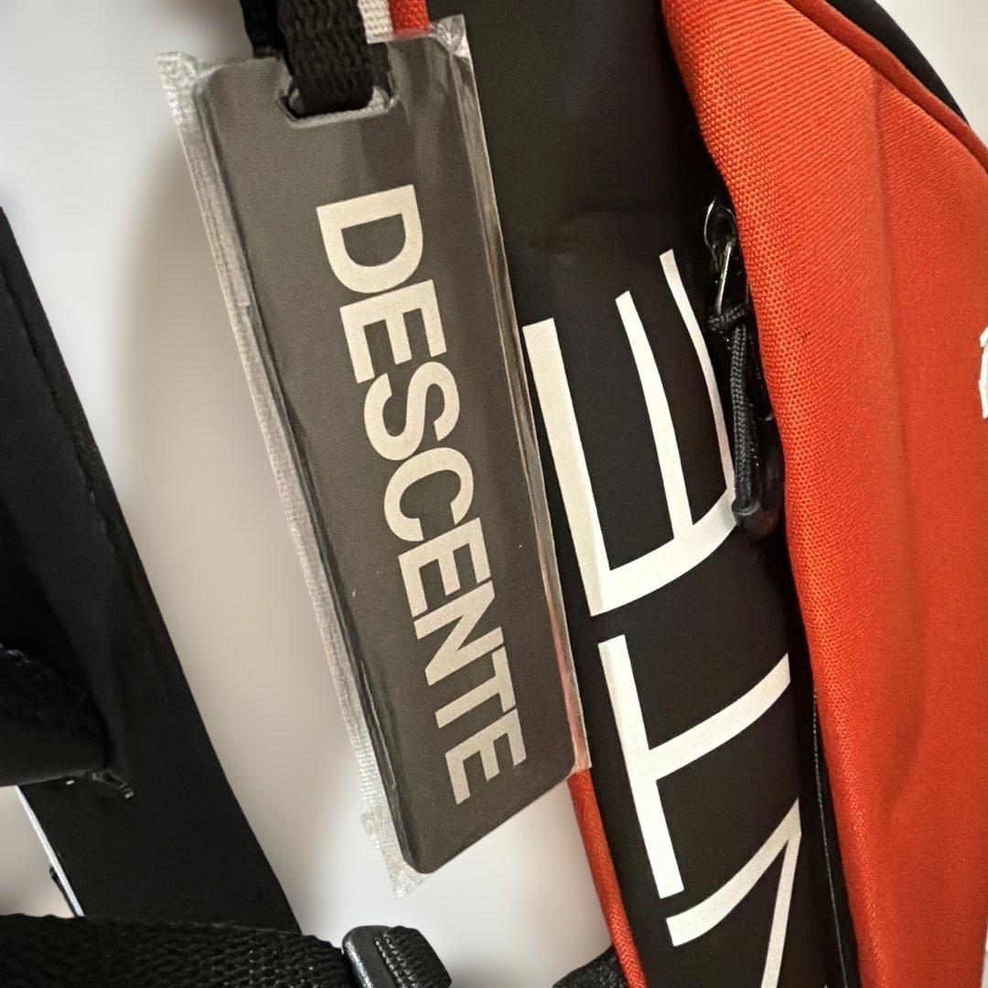 デサントゴルフ　スタンドキャディーバック　オレンジ/ホワイト　9型　47インチ