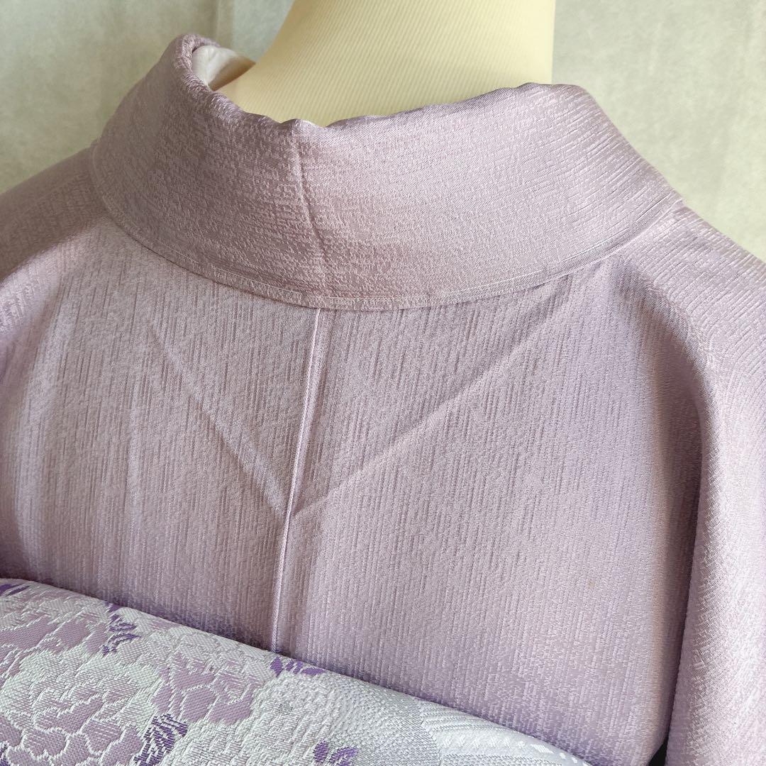 色無地　フルセット　着物　スモールサイズ　しつけ糸付き　正絹　文箱　古典　G15