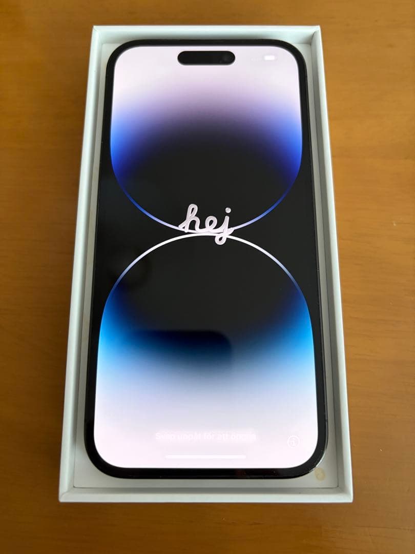 【美品】iPhone 14 Pro 128GB SIMフリー 箱・純正ケーブル付