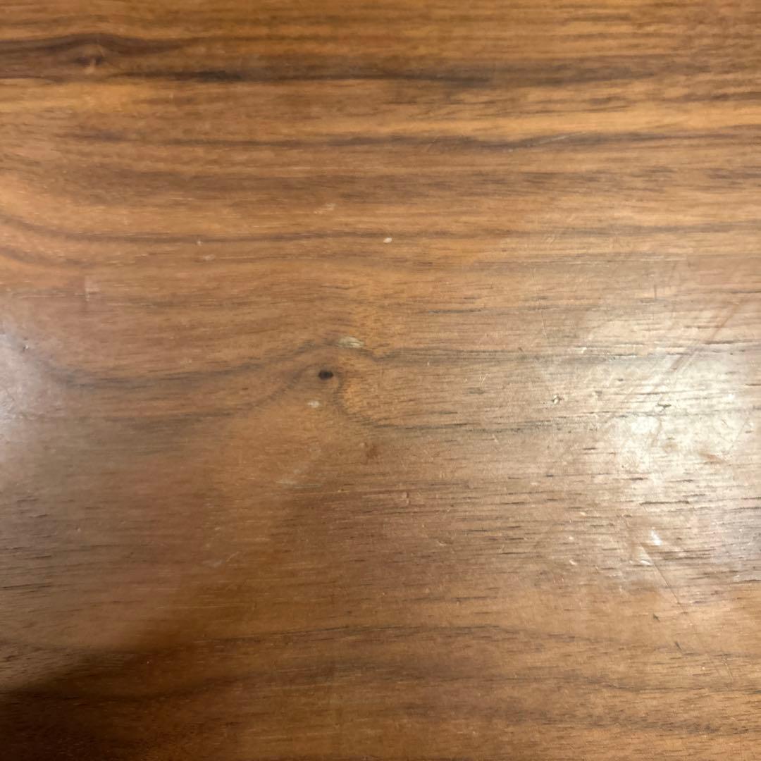 [都内引き取り限定]ウォールナット材 曲線こたつテーブル折り畳み式