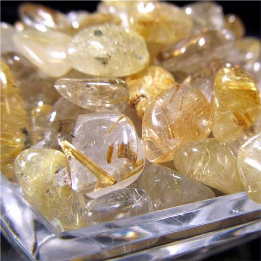 ★限定ご奉仕★金運✳︎勝負運☆【500gゴールドルチルクォーツさざれ石】❤️