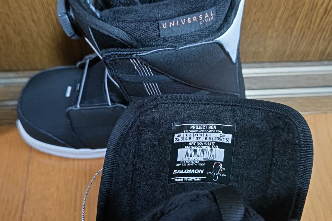 SALOMON 子供用 スノーボードブーツ PROJECT BOA 23.5