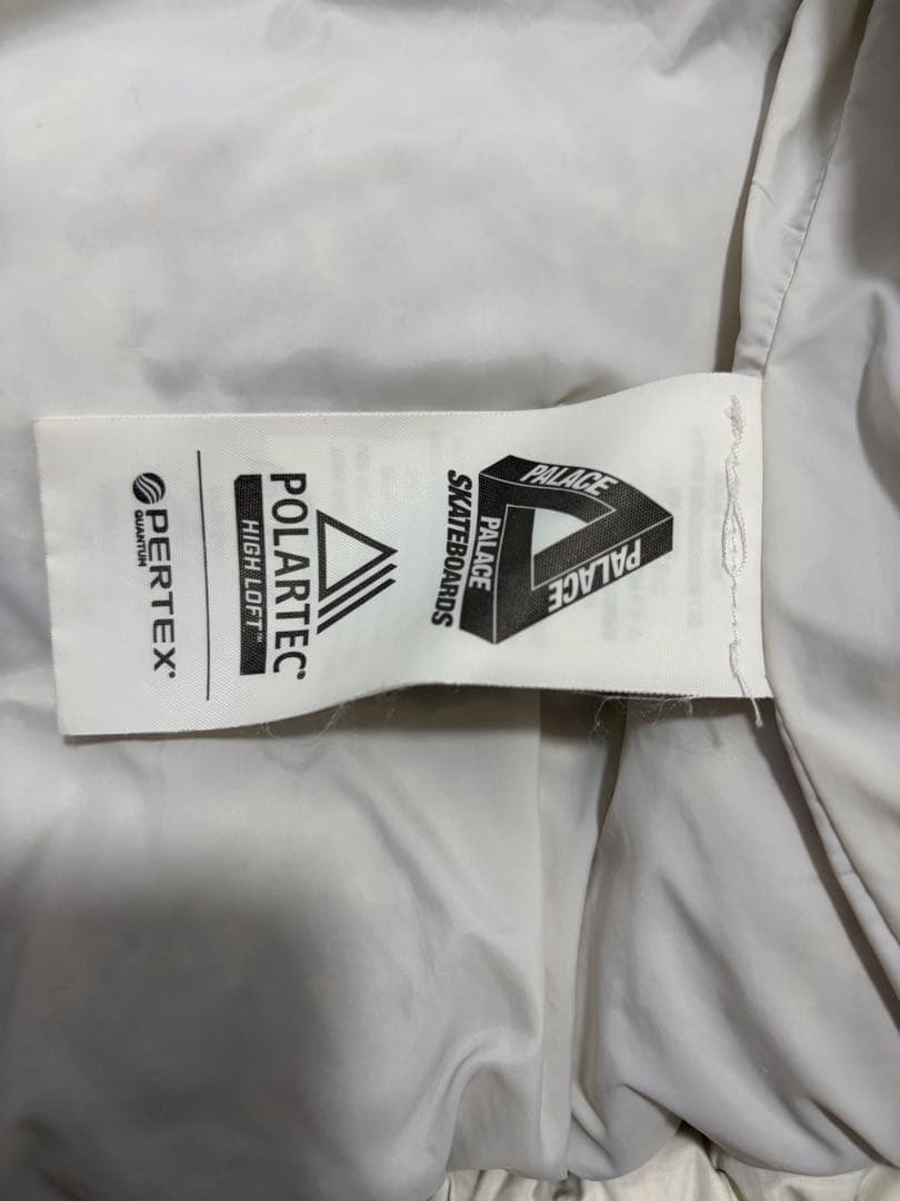 レア PALACE POLARTEC HIGH LOFT PUFFA WHITE
