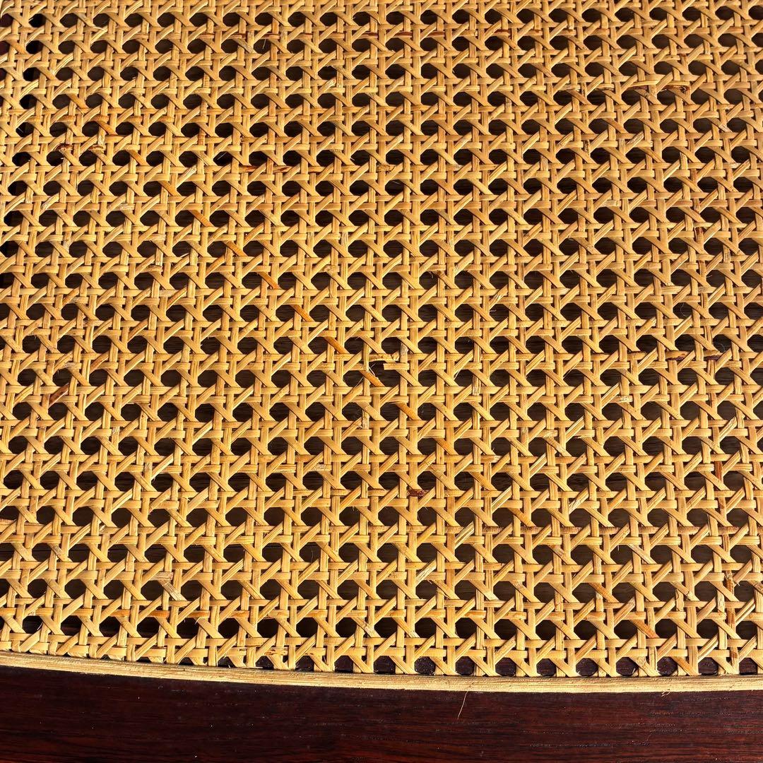 希少 カリモク ラタン 折り畳み 座椅子 4脚セット