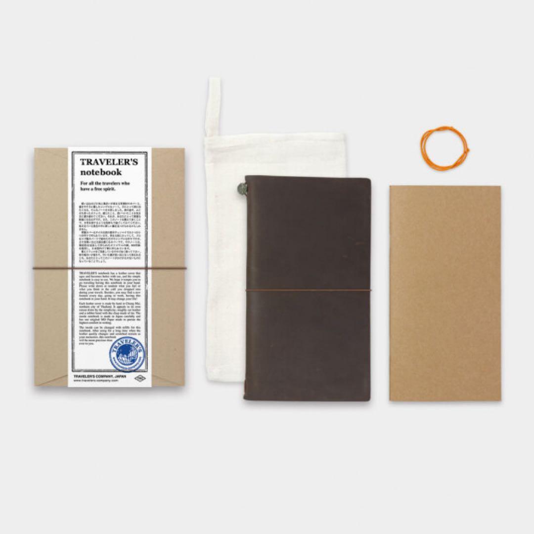 TRAVELER'S NOTEBOOK ブラウン　ギフト仕様　英国風　雑誌付き