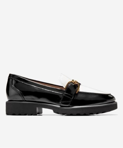 新品 羊革 COLE HAAN ギアナ バックル ローファー womens