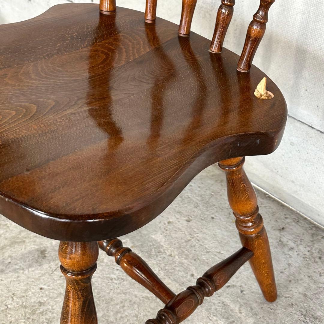 ✿訳あり✿ 昭和レトロ60s〜70s 飛騨産業 キツツキマーク ダイニングチェア