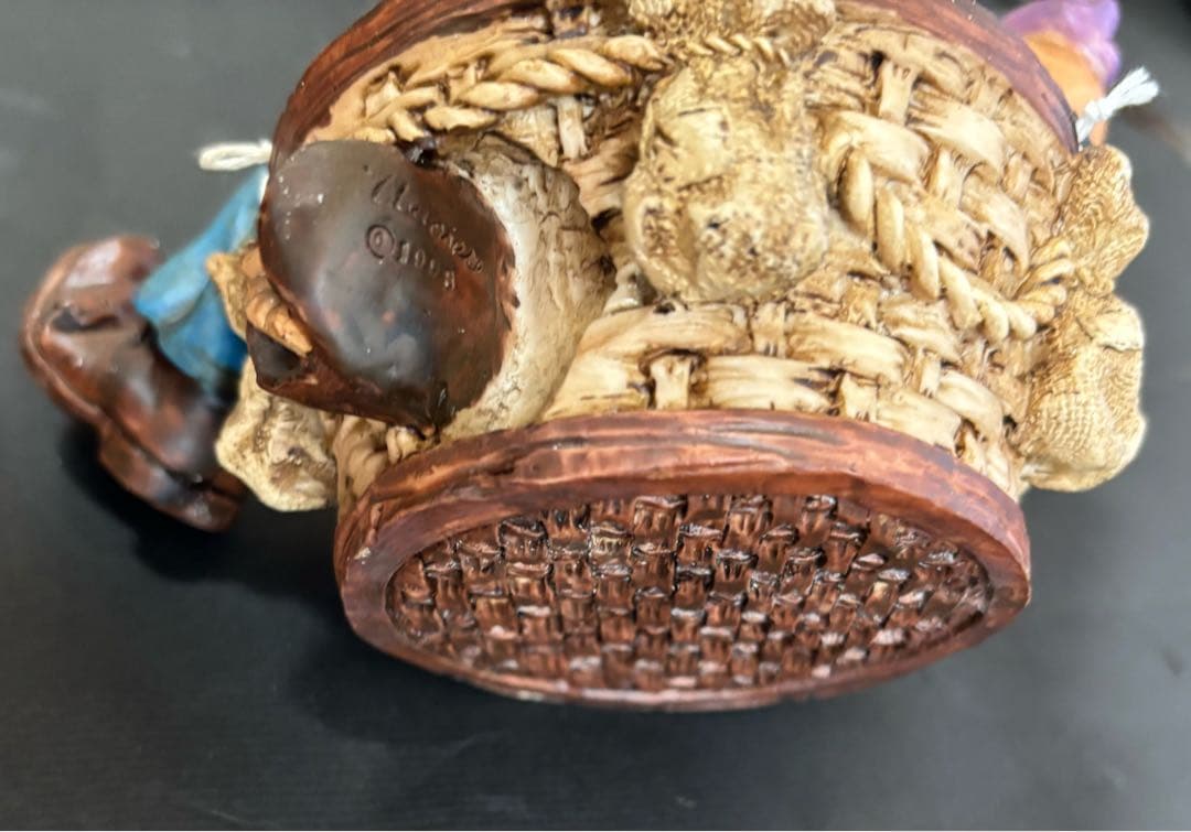 アンティーク 気球 ピエロ AERIAL CLOWNS 陶器 インテリア レトロ