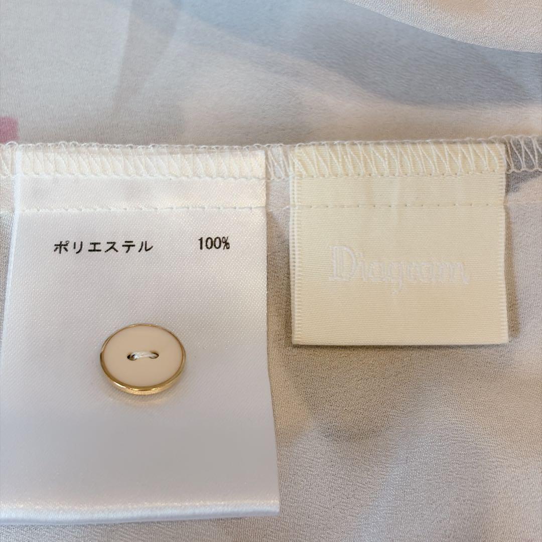 【美品】グレースコンチネンタル ダイアグラム マルチプリントブラウス M
