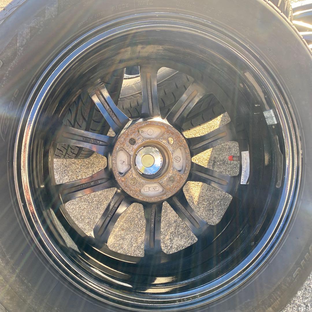 ◇中古溝有り175/65R15+プラポリホイールセット、アクア、スイフト