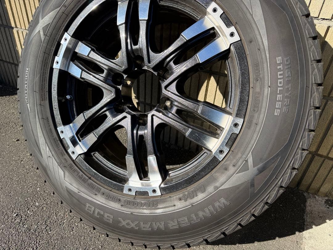 バリ溝　プラド 265/60/18ダンロップスタッドレス