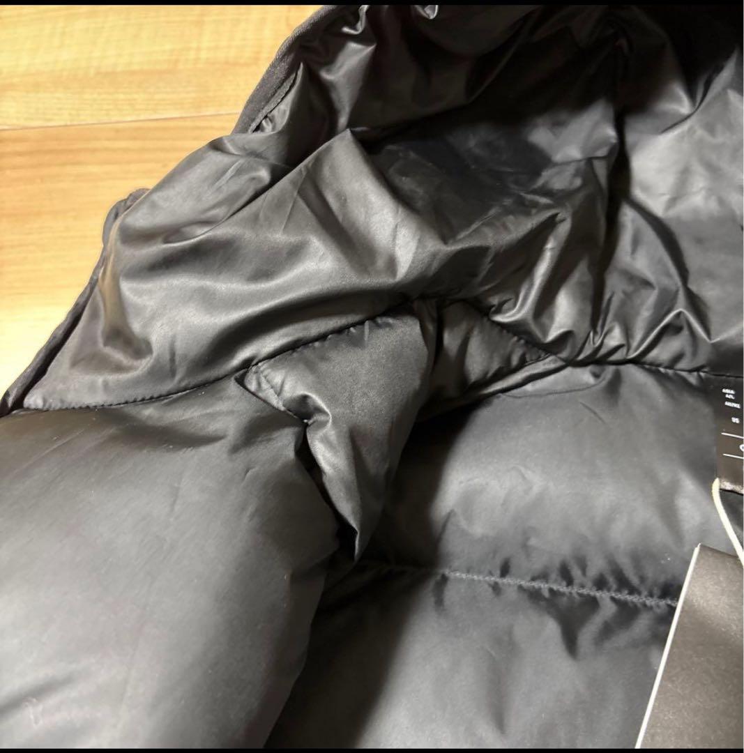 ポインコ弟様　メンズ　フーディダウン　アウター　ブラック　軽量　撥水　M