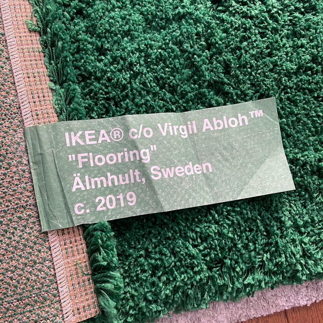 訳あり USED IKEA イケア OFF-WHITE オフホワイト ラグ