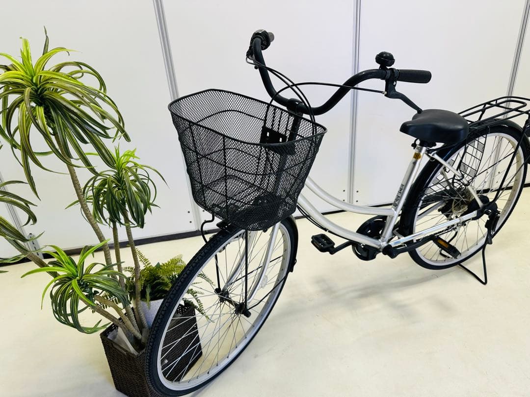 自転車 26インチ シティタイプ 前カゴ付き