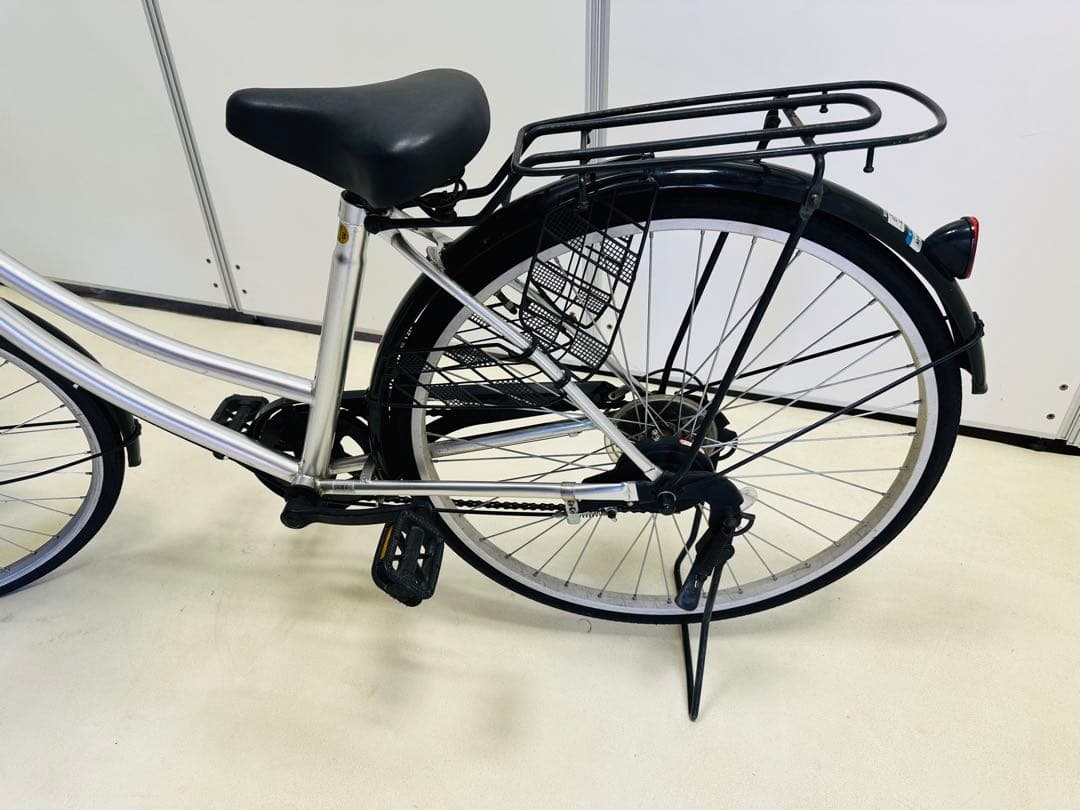 自転車 26インチ シティタイプ 前カゴ付き
