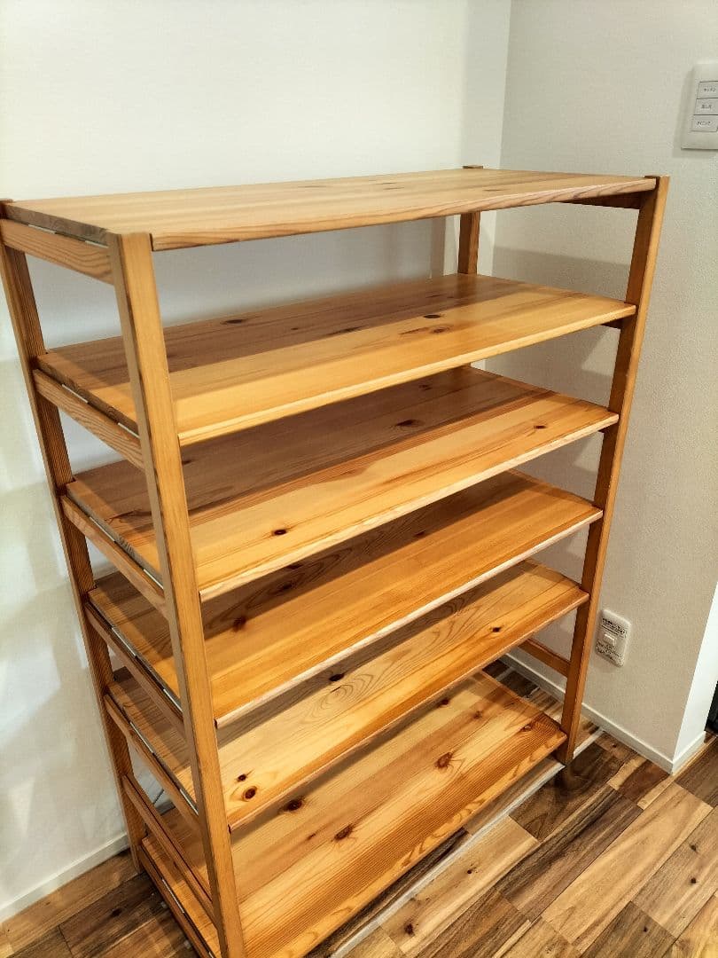【無印良品】パイン材ユニットシェルフ　中　棚板2枚付き