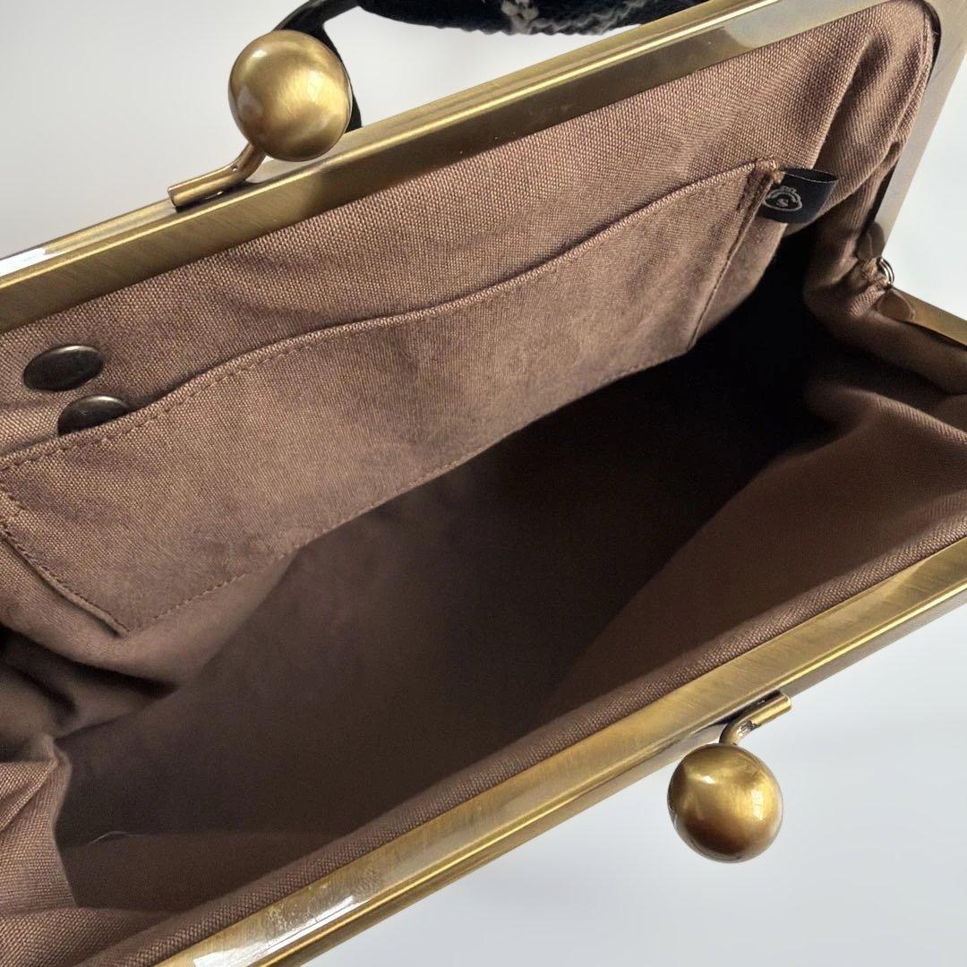 ハンドメイド minä perhonen タンバリン ボディバッグ がま口