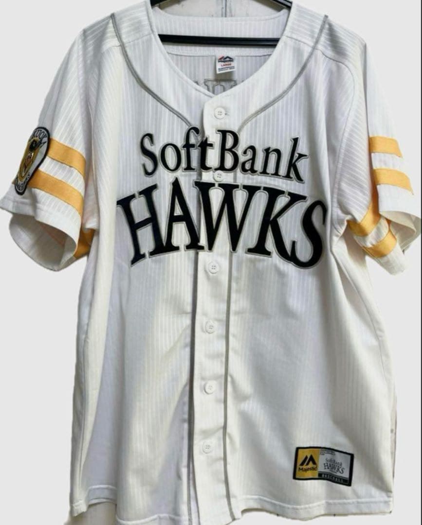 美品未着用　福岡ソフトバンクホークス 周東右京 ユニフォーム　L