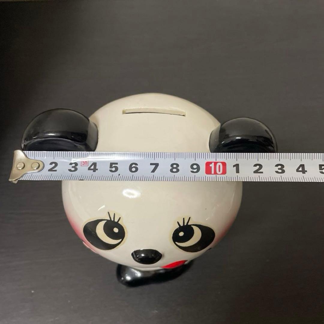 最終値下げ　昭和レトロ　内藤ルネ　パンダ貯金箱　ルネパンダ　陶器