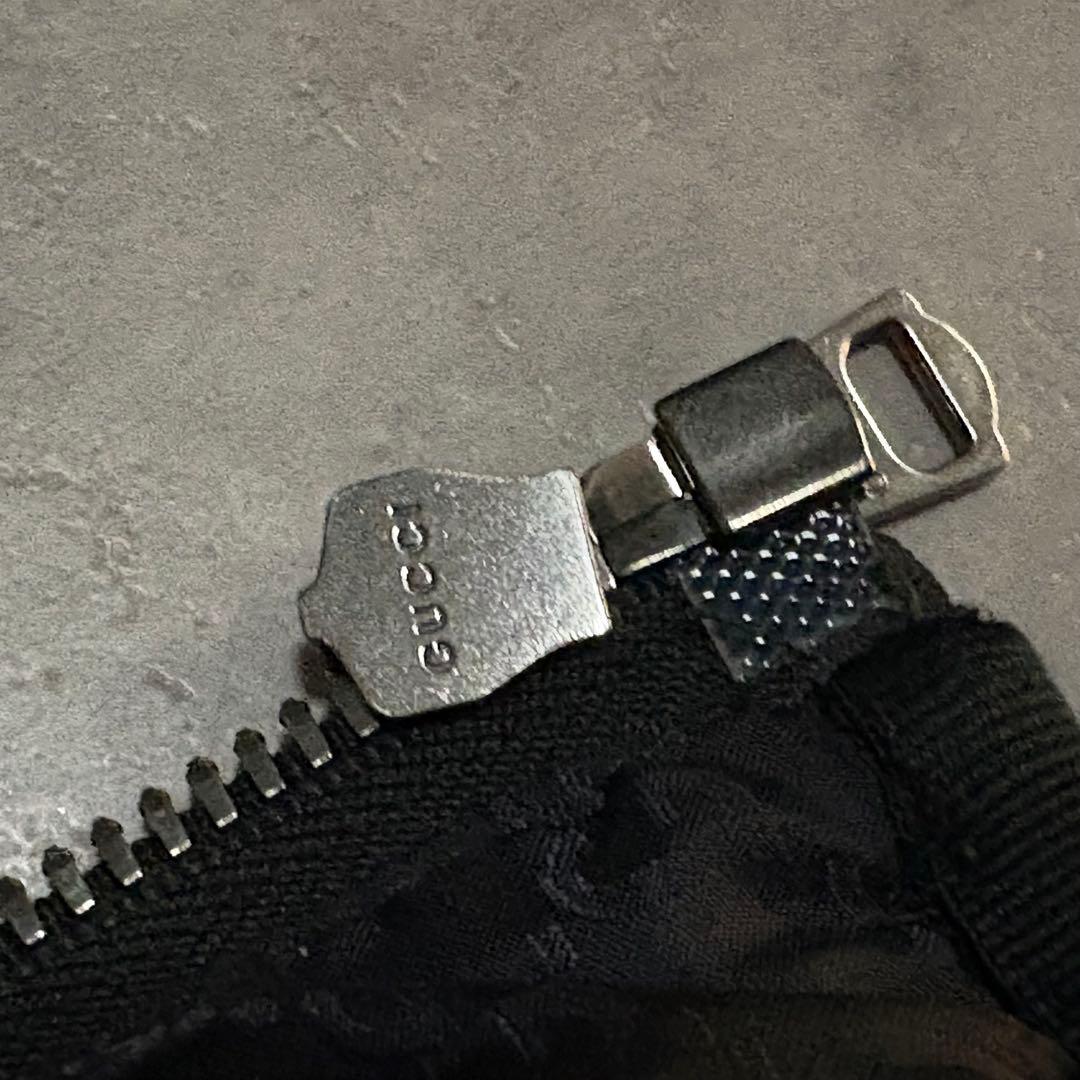 【裏地総柄❗️】GUCCI ダウンジャケット　ワッペンロゴ　ブラック　46 M