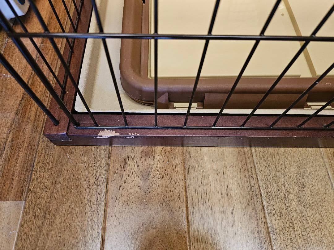 ペティオ 犬用金属製 犬ケージ ブラウン ワイドサイズ