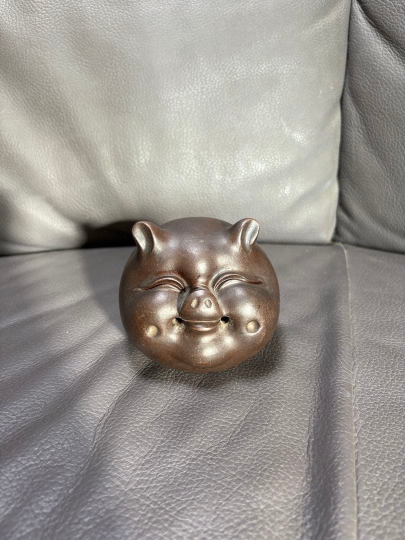 ブタ豚　置物　鈴