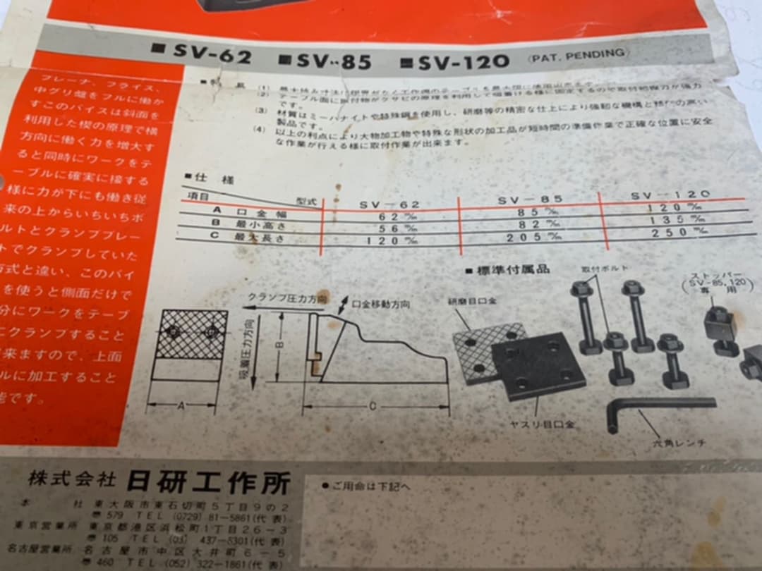 ソリッドバイス sv62（ニッケン）