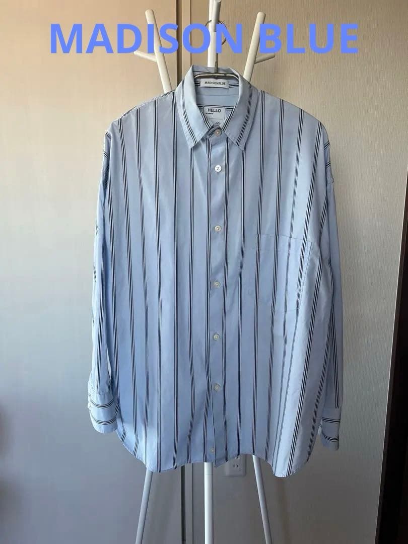 MADISON BLUE ストライプ2wayシャツ