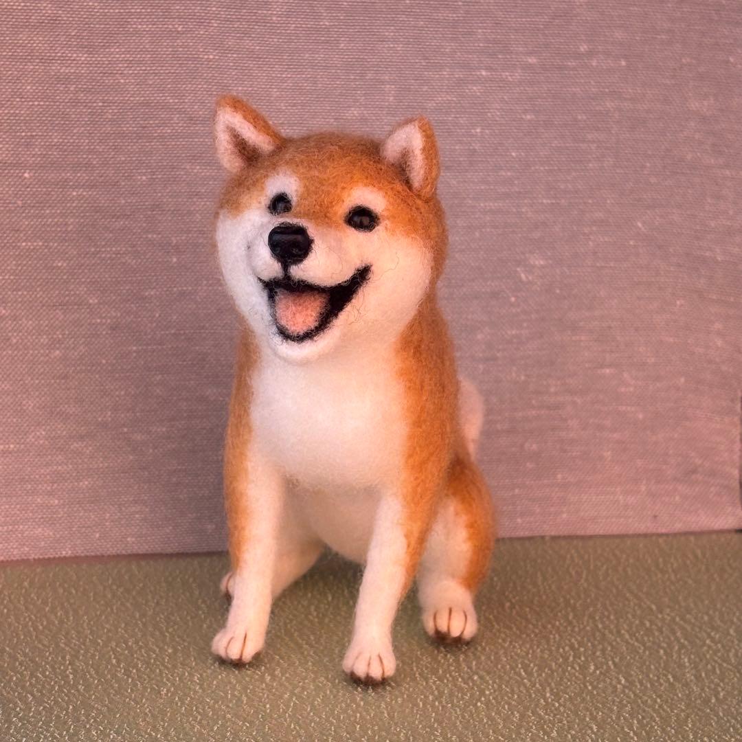 柴犬　羊毛フェルト　ハンドメイド　No.105
