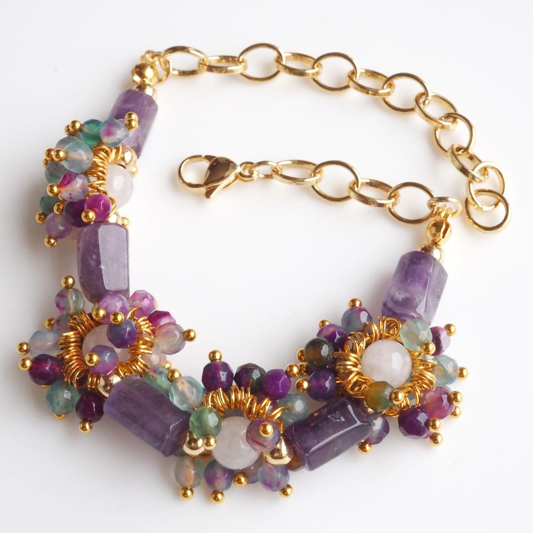 【桃色の雲】✳︎SALE✳︎マトリックスオパールネックレストップ