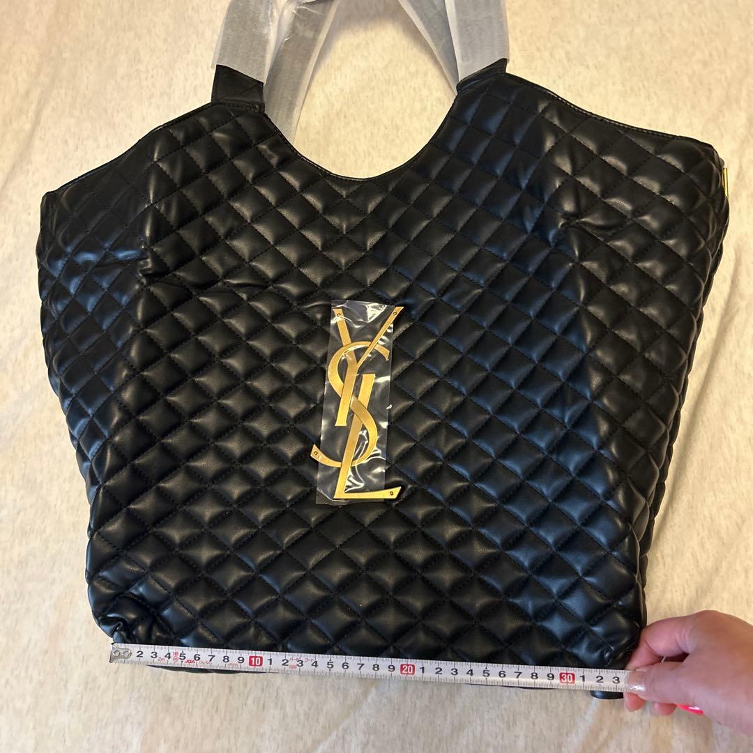 YSL 黒 キルティングバッグ 大きめ