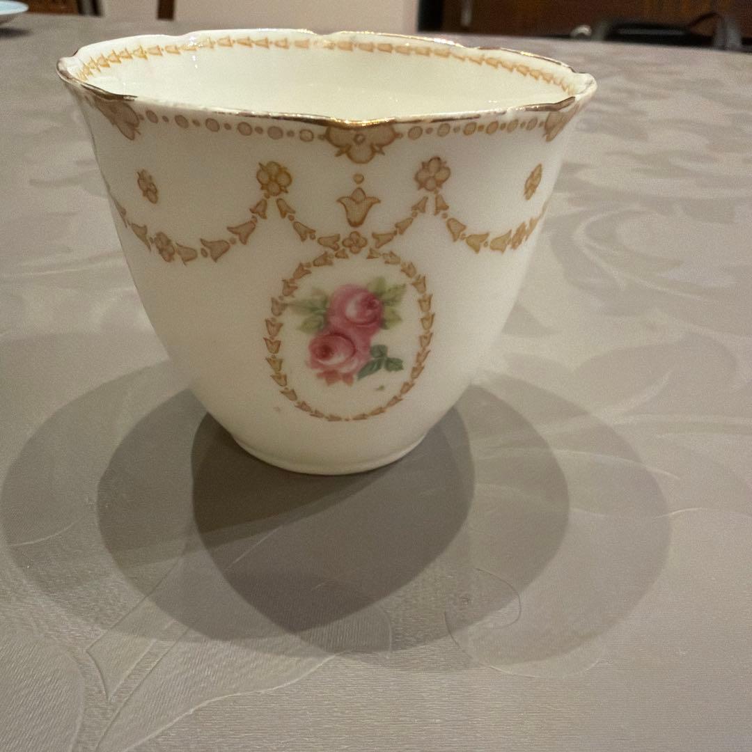 【希少】ロイヤルドルトン　アンティーク　カップ＆ソーサー　ローズ