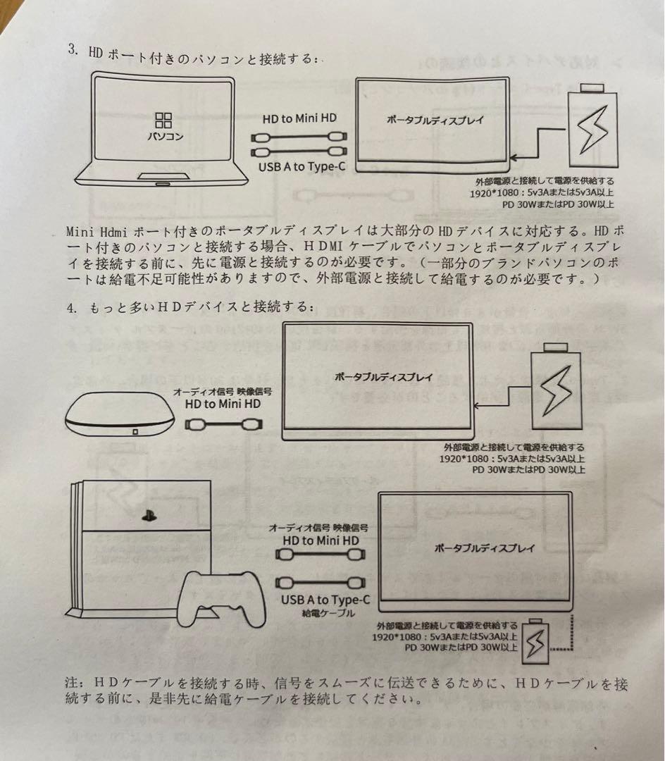13.3インチ　ポータブルモニタ
