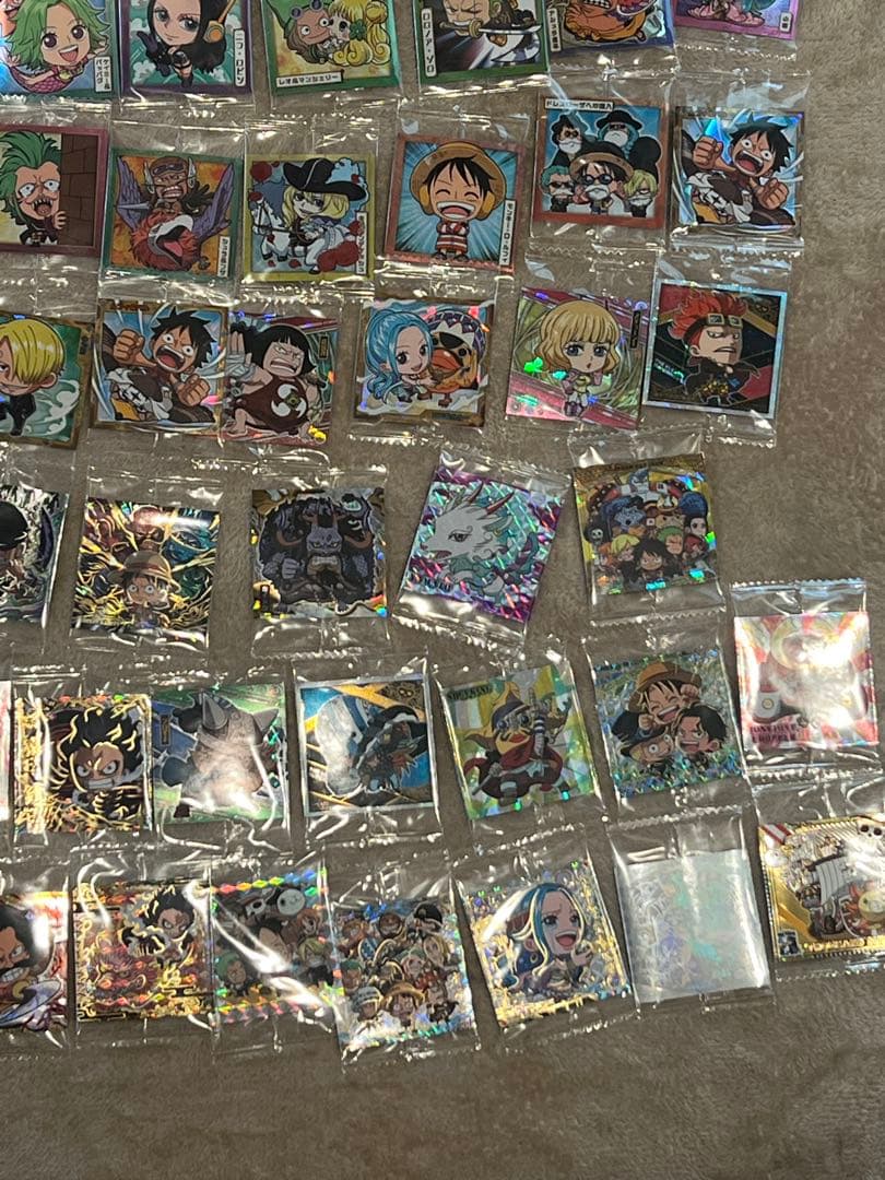 ハ*！様 ドラゴンボール ワンピース 鬼滅の刃 シール カード まとめ売り レア