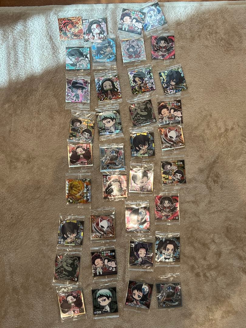 ハ*！様 ドラゴンボール ワンピース 鬼滅の刃 シール カード まとめ売り レア