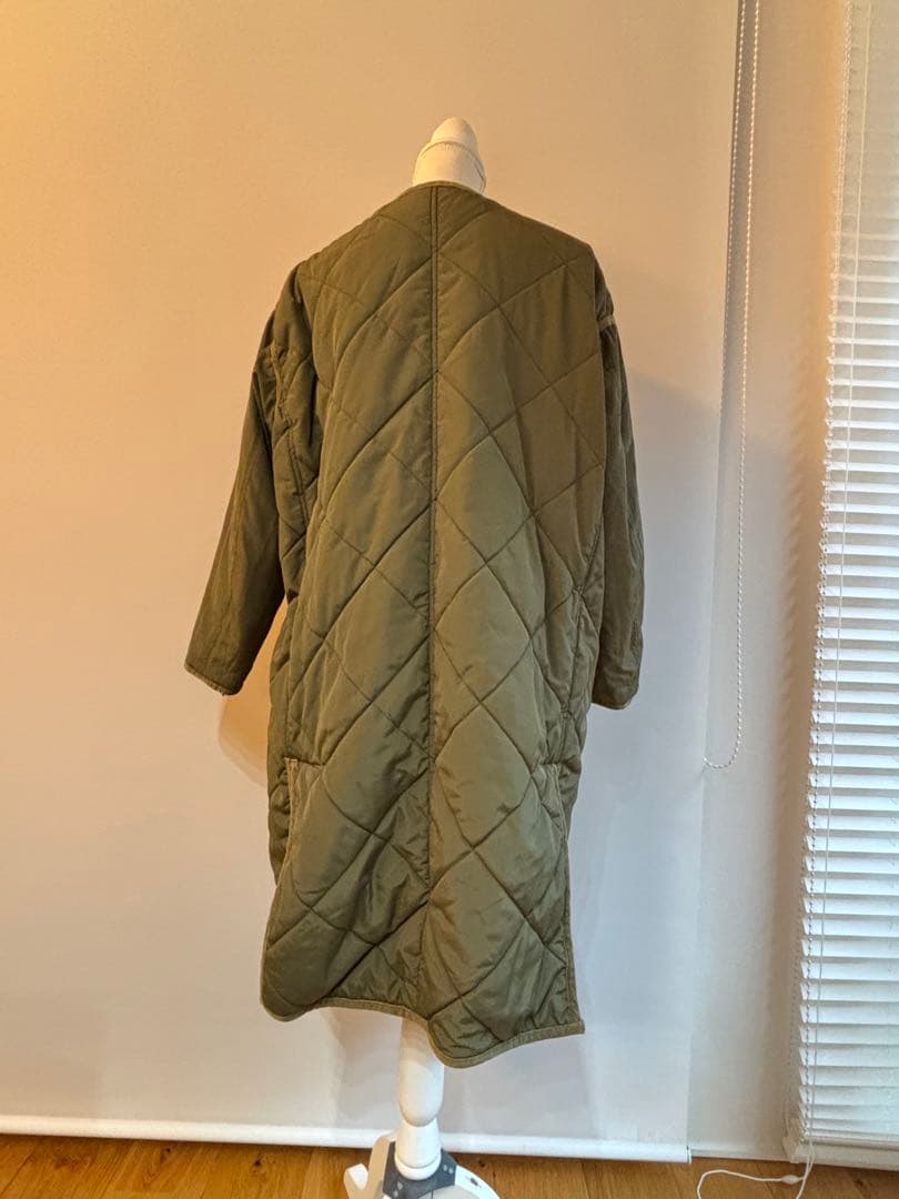 ライナーコート付きオリーブグリーン モッズコート フード付き　38サイズ