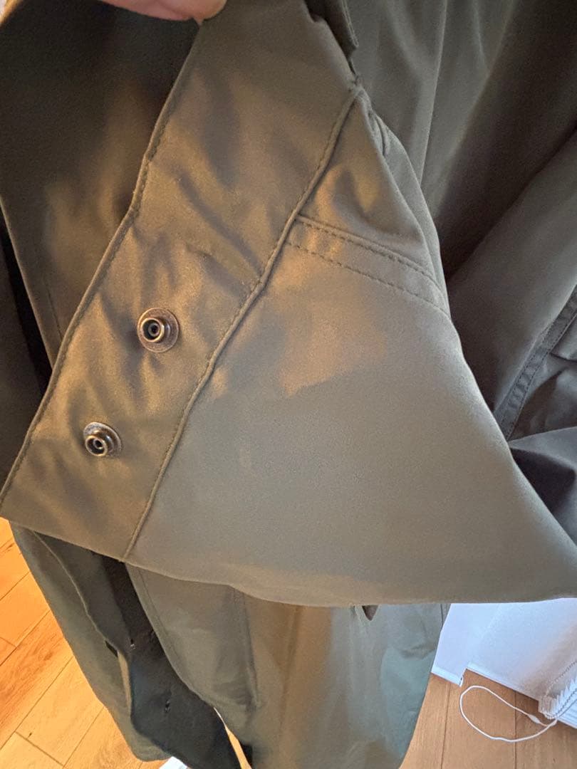 ライナーコート付きオリーブグリーン モッズコート フード付き　38サイズ
