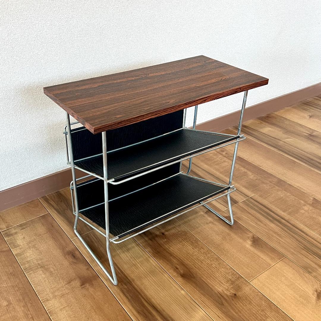 サイドテーブル 60年代 デンマーク製 ミッドセンチュリー マガジンラック