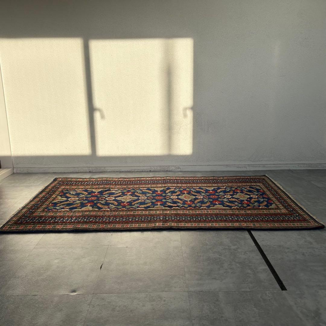 【1980s Vintage】151cm × 89cm ラホール産 ラグ