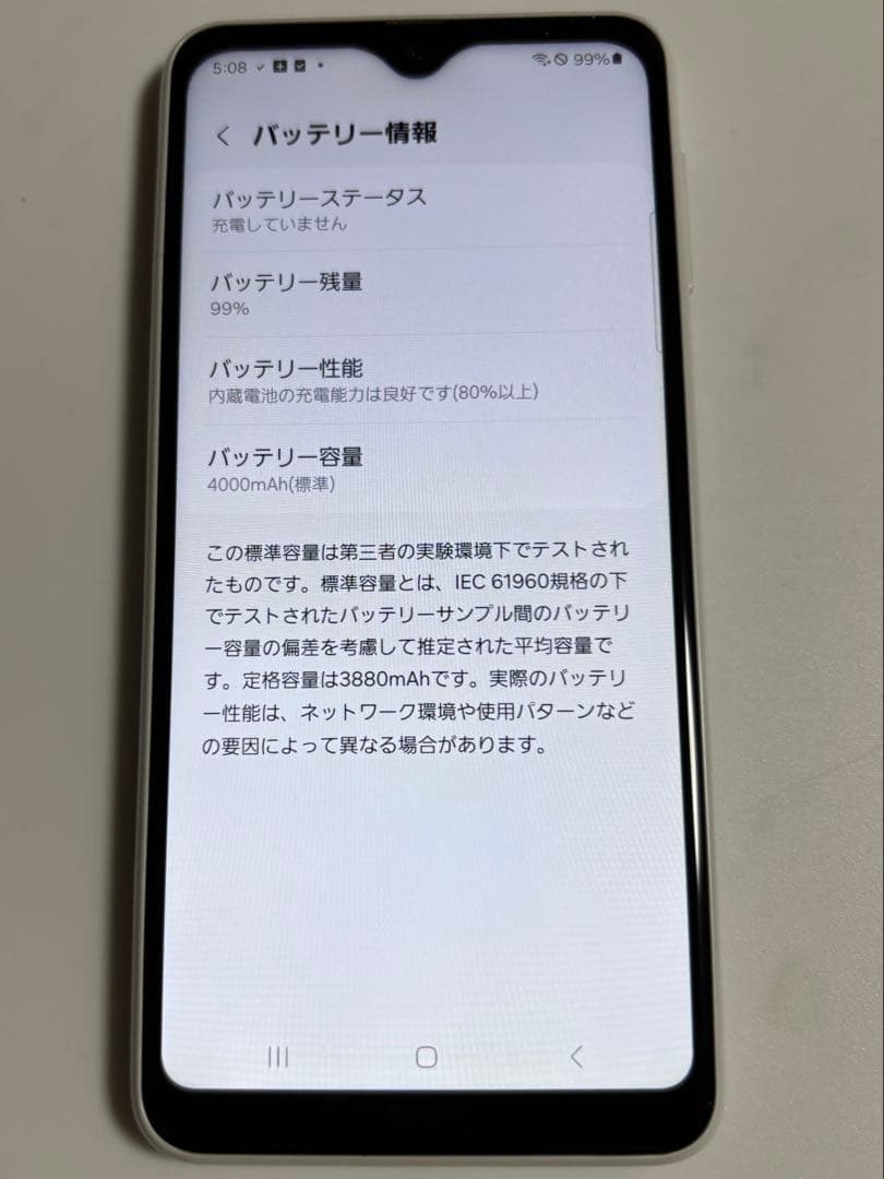 SCG18 SAMSUNG Galaxy A23 5G au ホワイト