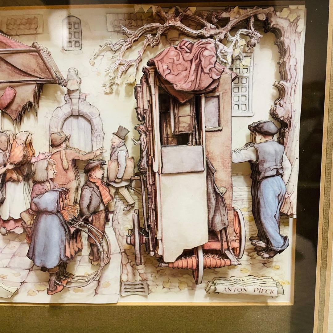 アンティーク シャドウボックス アントン ピック　８点セット