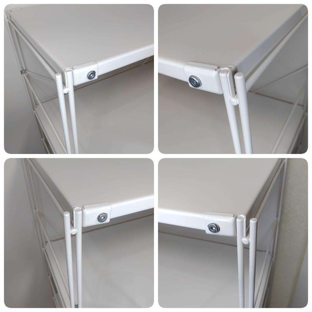 【無印良品】スチールユニットシェルフ・スチール棚セット・中 /ライトグレー(白)