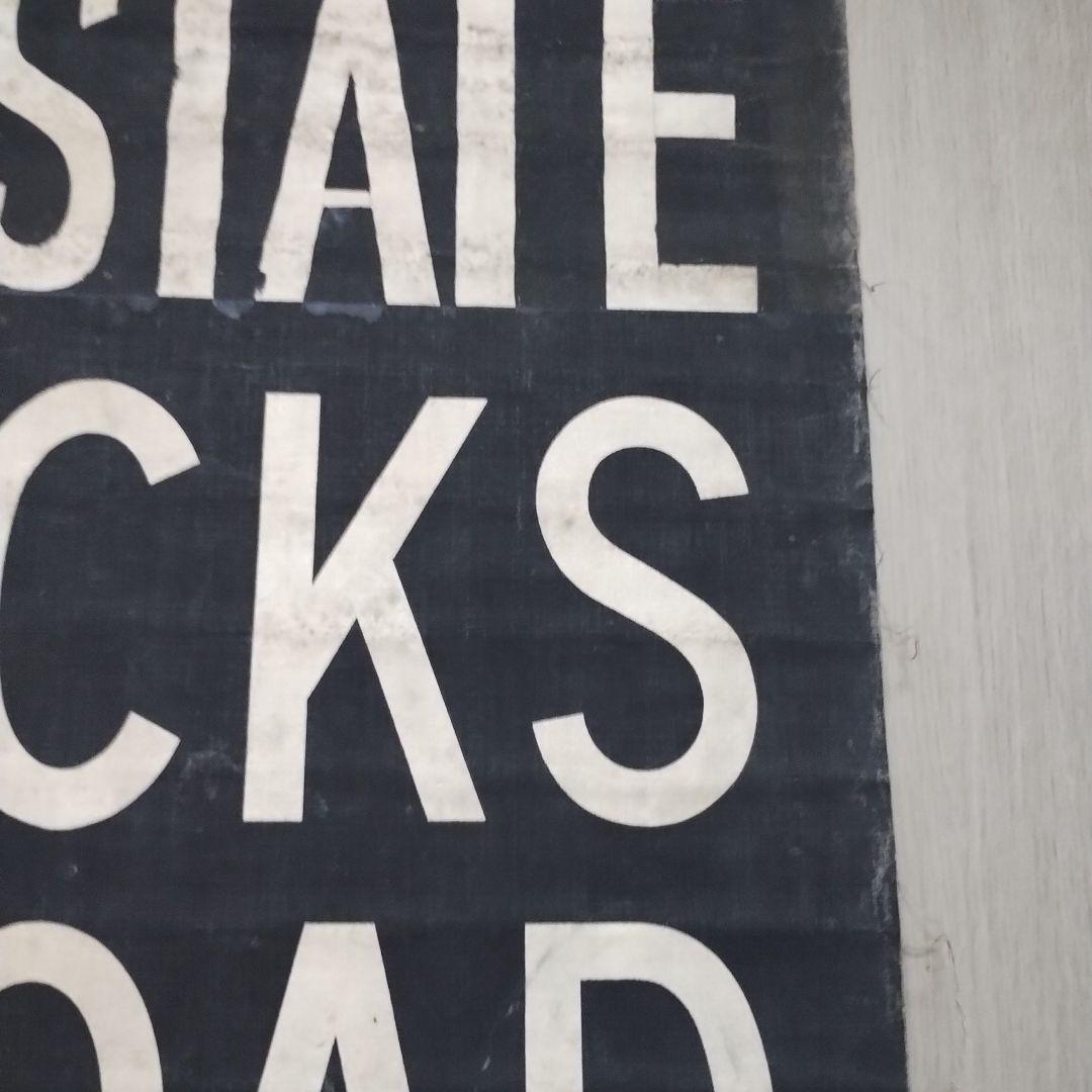 ヴィンテージバスロールサイン本物　126cmx67cm