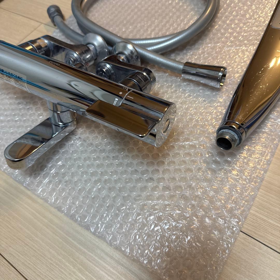 TOTO サーモスタット混合水栓 TBV03445J1 シャワーヘッドホース付き