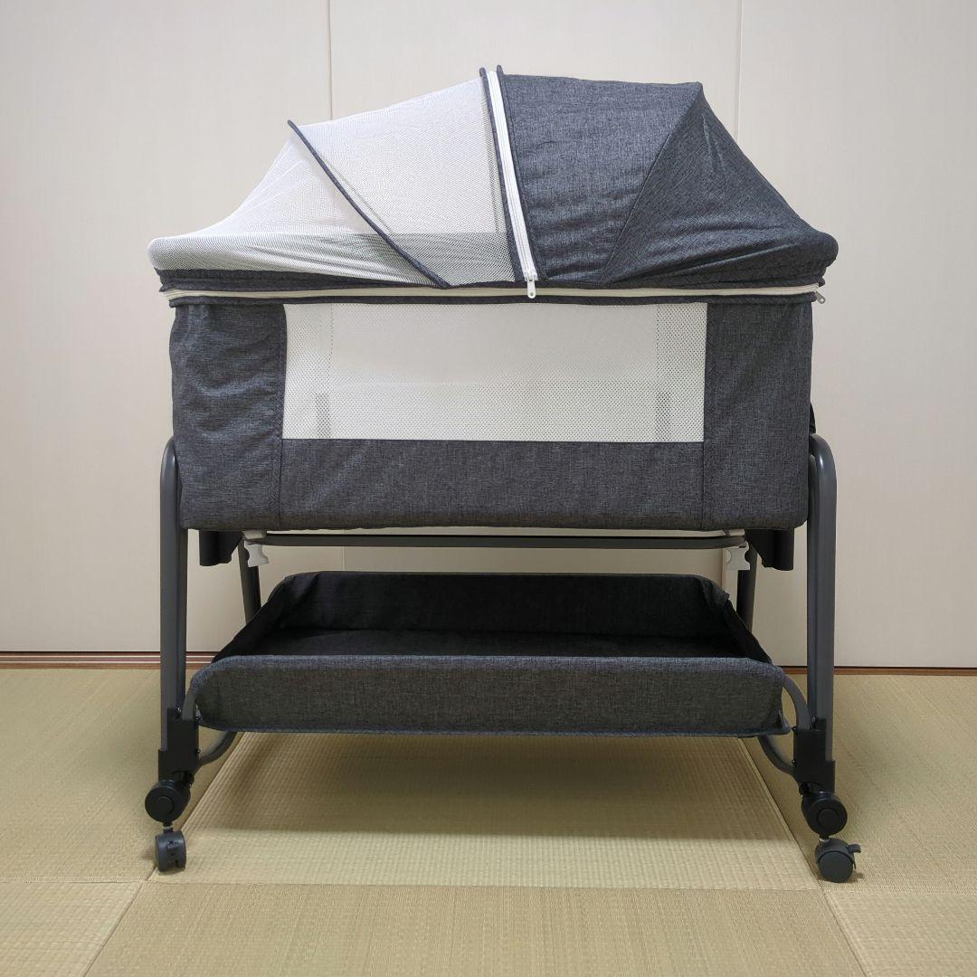 Kino Linpo ベビーベッド　グレー