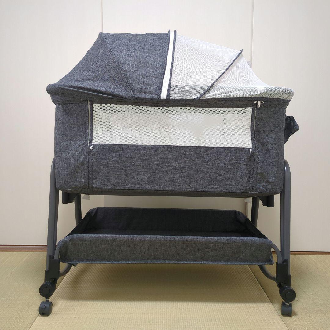 Kino Linpo ベビーベッド　グレー