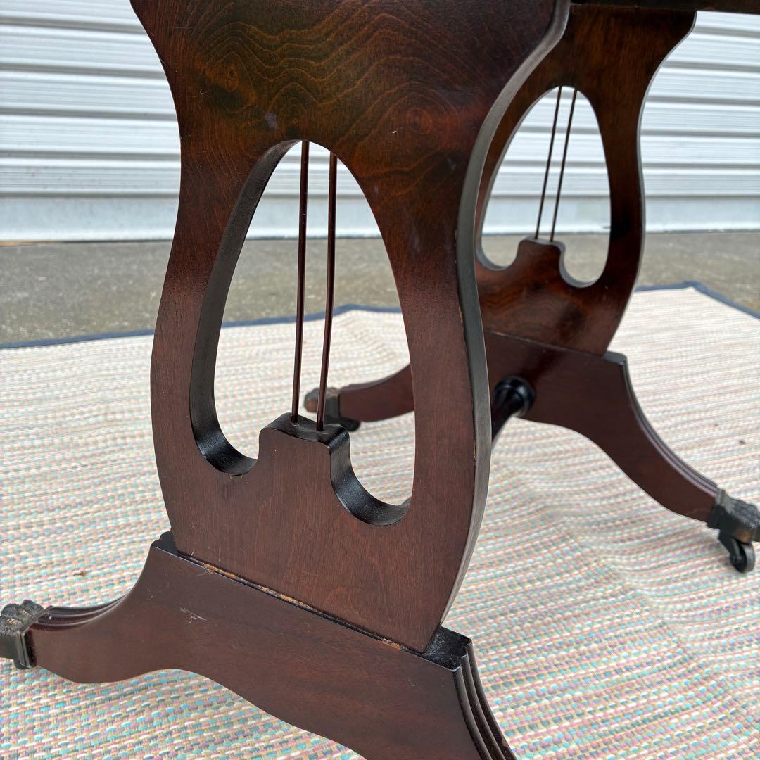 【送料込】ドロップリーフテーブル　英国風　アンティーク　ヴィンテージ　ロココ調