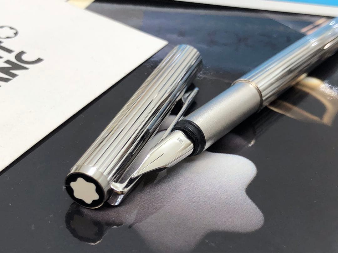 モンブラン　★稀な未使用に近い極上の保管品！総プラチナ張りノブレス★No1157