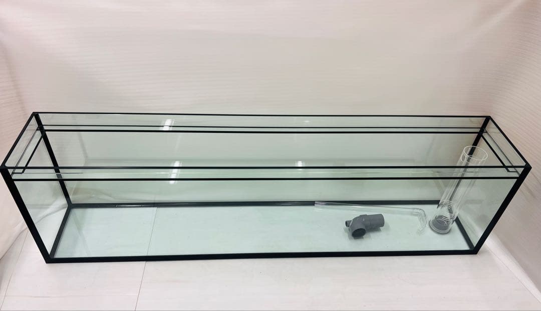 特注仕様1800ｘ325ｘ500㎜ ガラス水槽 フランジ加工付き　未使用品