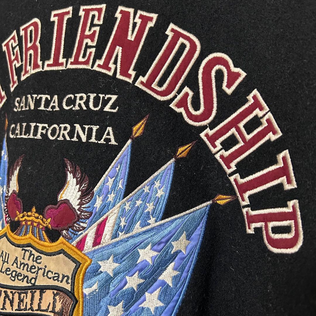 【専用】O'NEILL オニール【L】スタジャン バックロゴ レザー切替え 本革